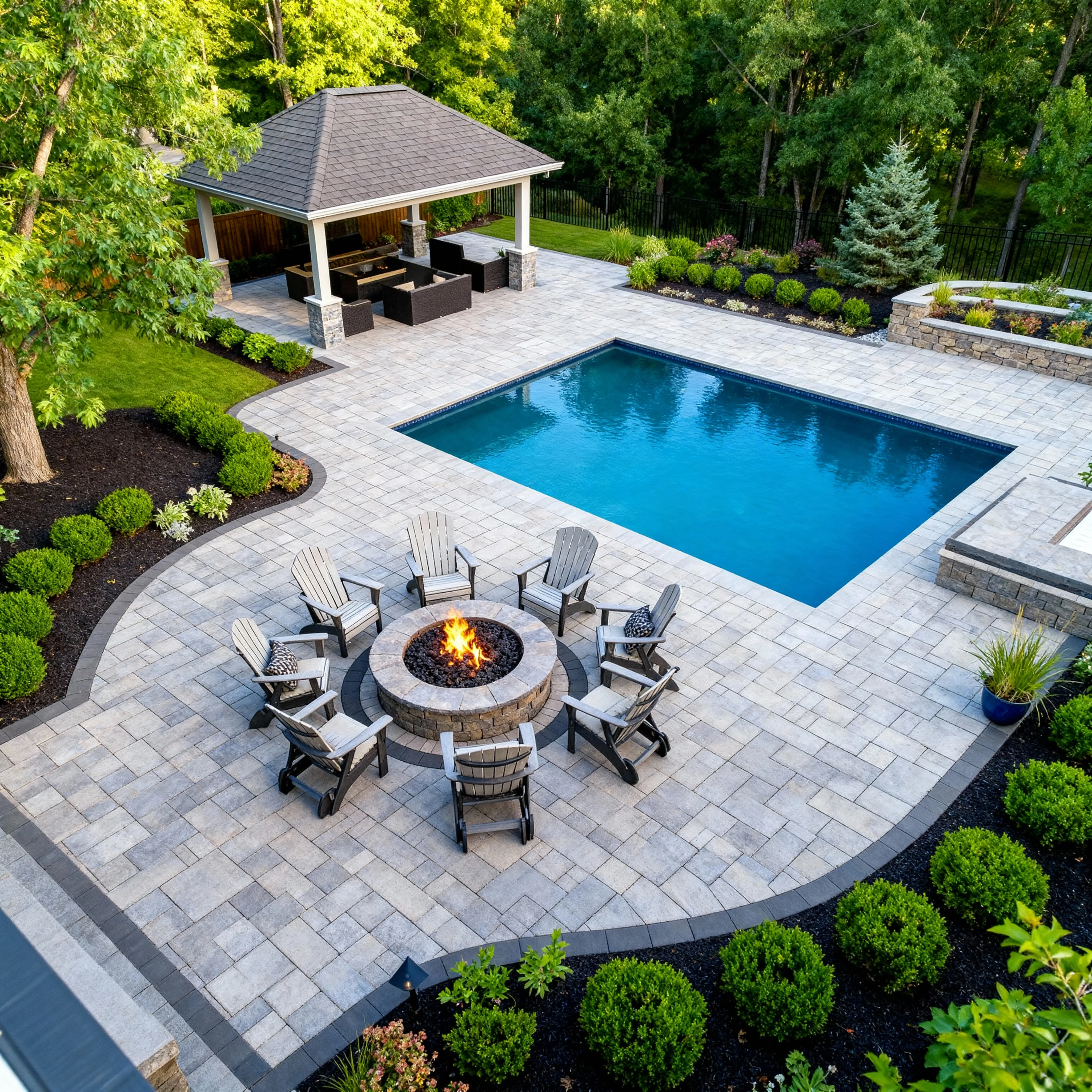 Paver patio in Illinois