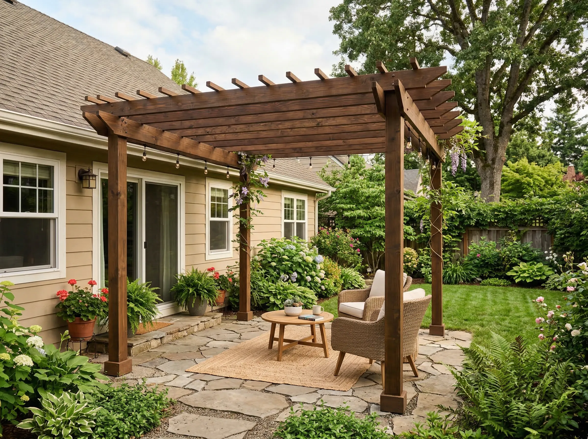 Custom pergola in Illinois