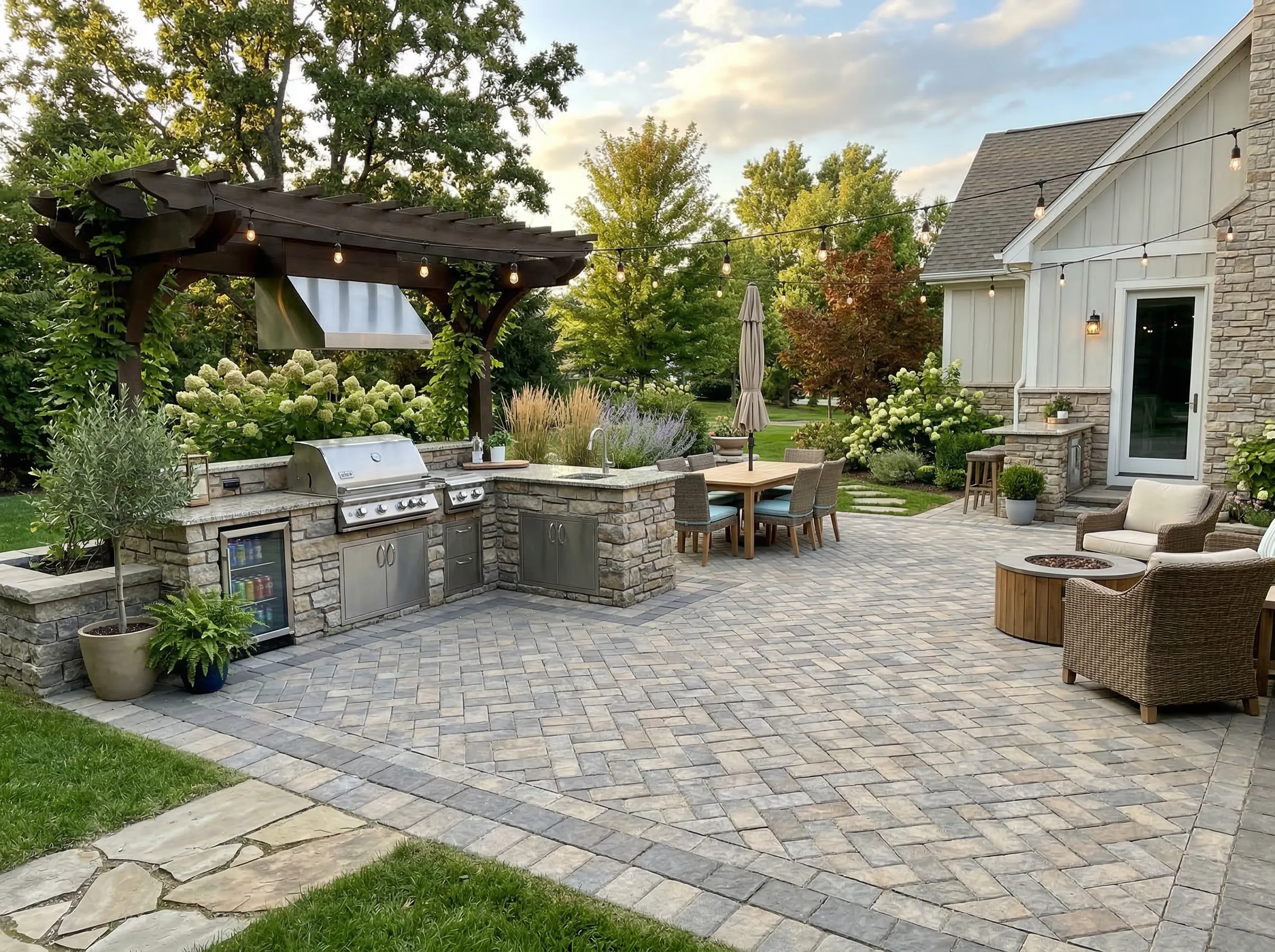 Hardscape installation in Illinois