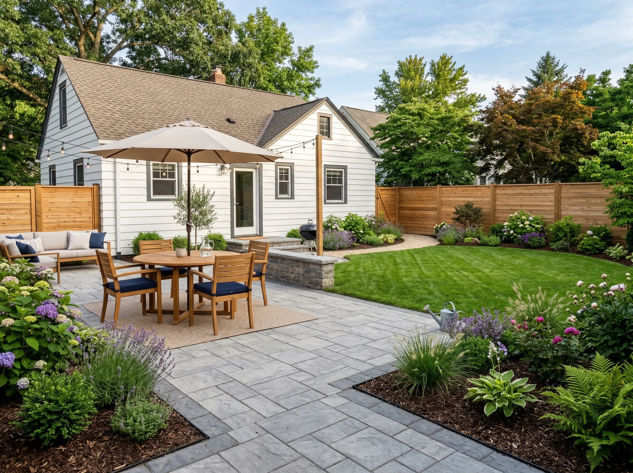 Residential paver patio in Lake County, IL