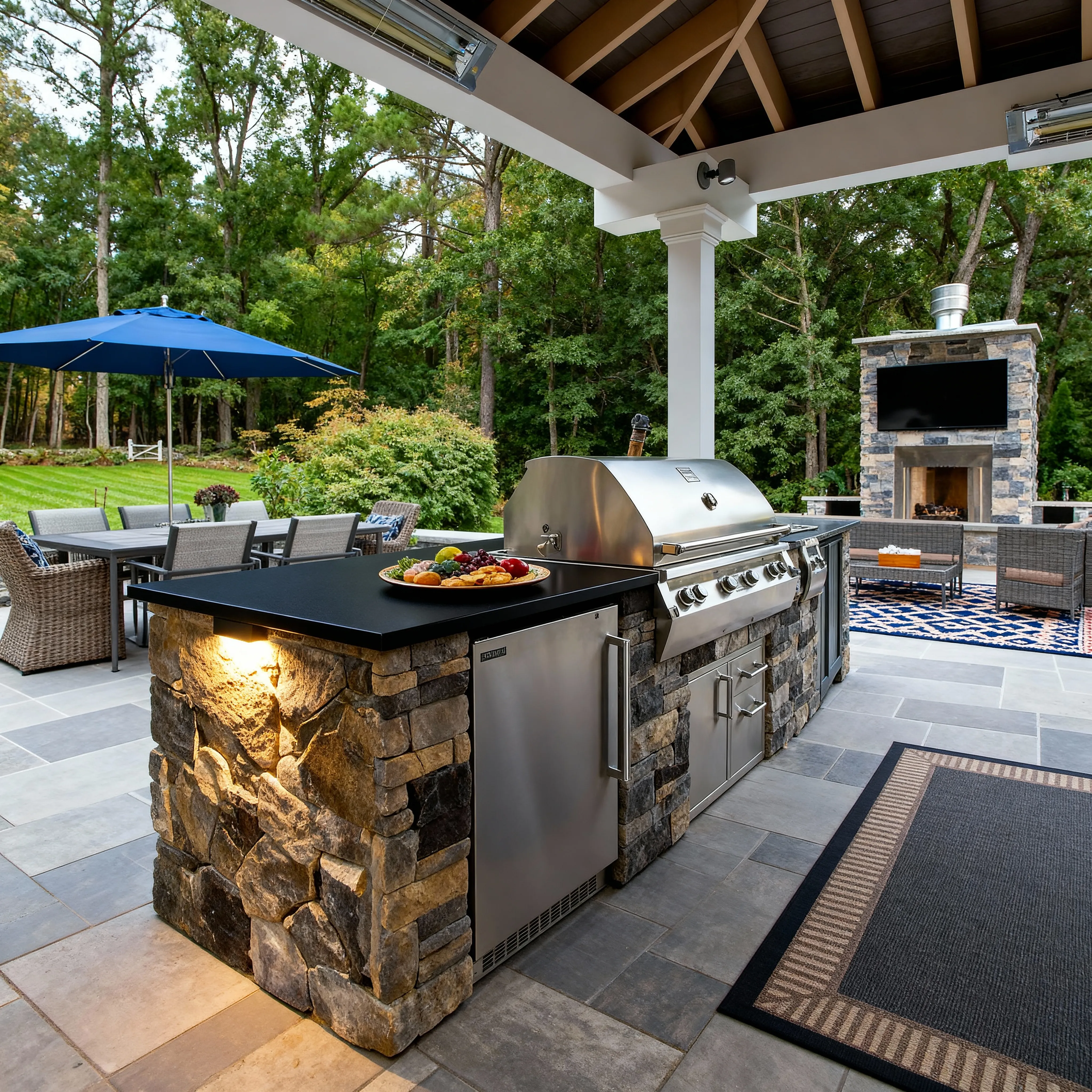 Outdoor kitchen in Illinois