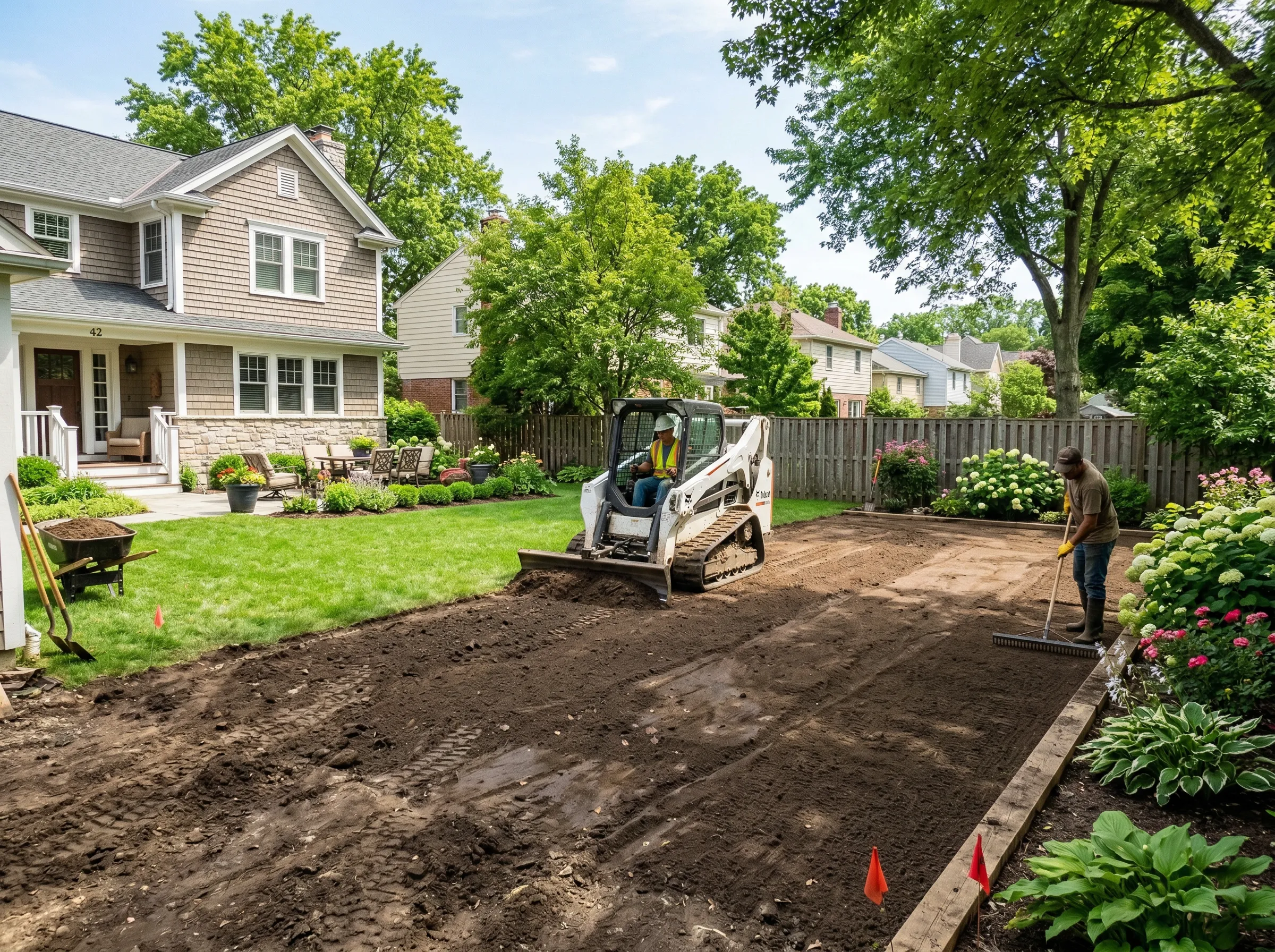 Land clearing in Illinois